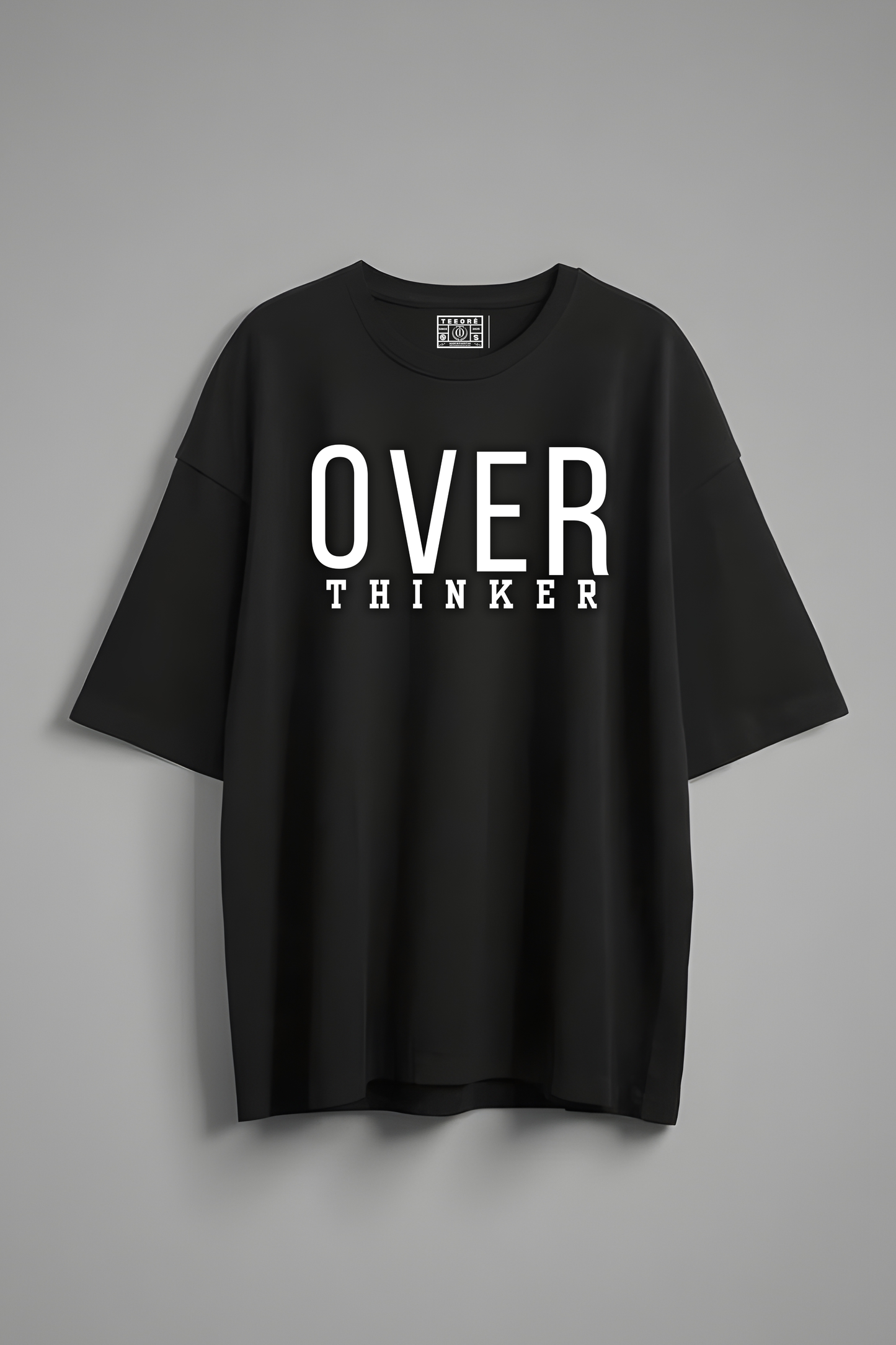 OVER-THINKER OVERSIZED T-SHIRT BLACK