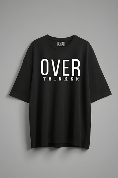 OVER-THINKER OVERSIZED T-SHIRT BLACK