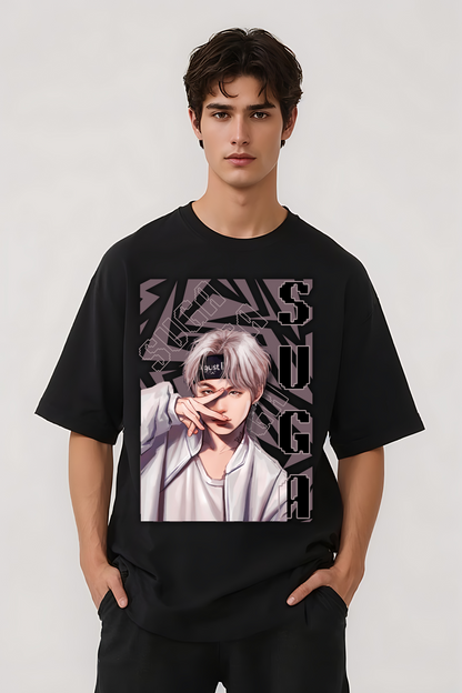 SUGA OVERSIZED TEE BLACK
