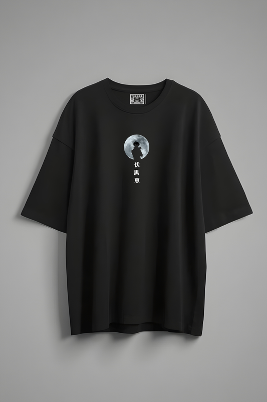 MEGUMI FUSHIGURO OVERSIZED T-SHIRT BLACK