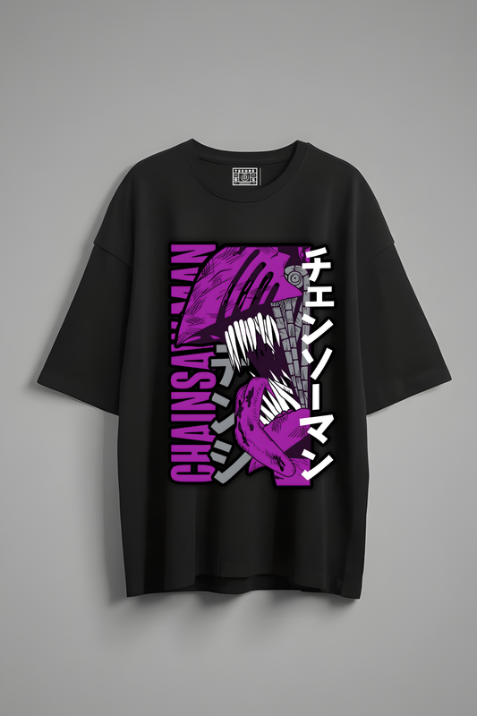 CHAINSAWMAN OVERSIZED T-SHIRT BLACK