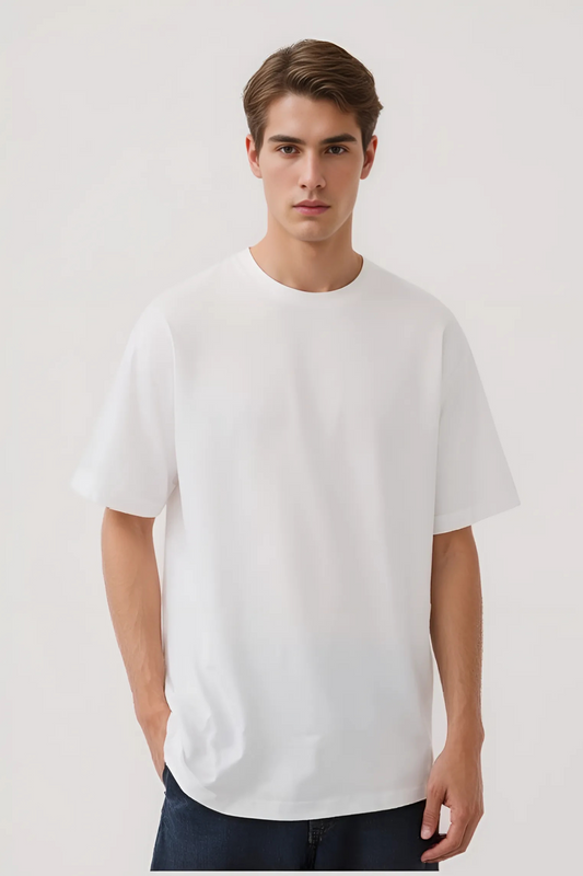 DRAGON GRAPHIC OVERSIZED TEE WHITE