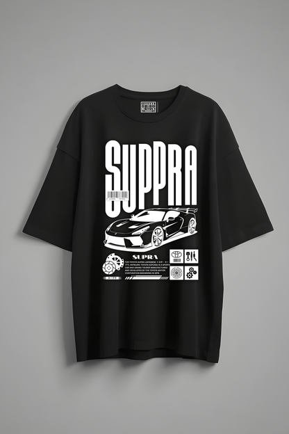 SUPRA OVERSIZED T-SHIRT BLACK