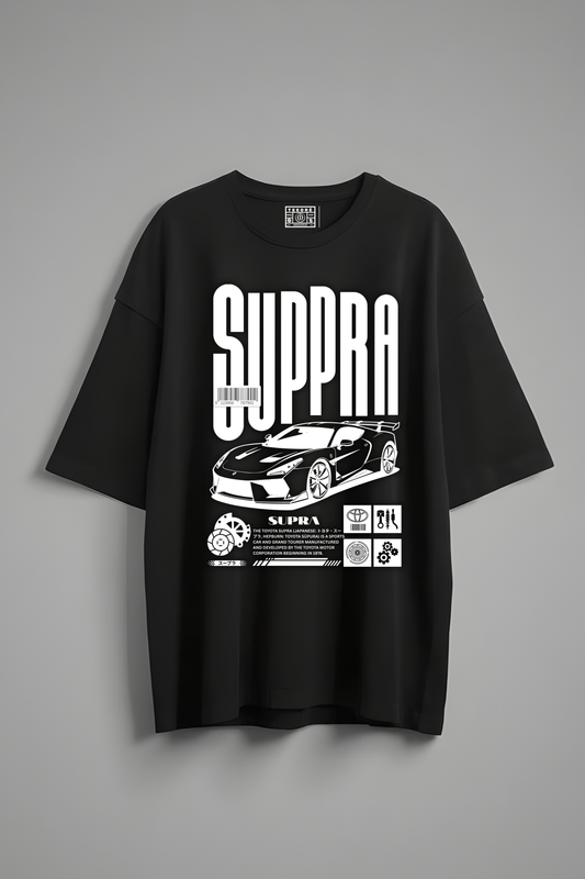 SUPRA OVERSIZED T-SHIRT BLACK