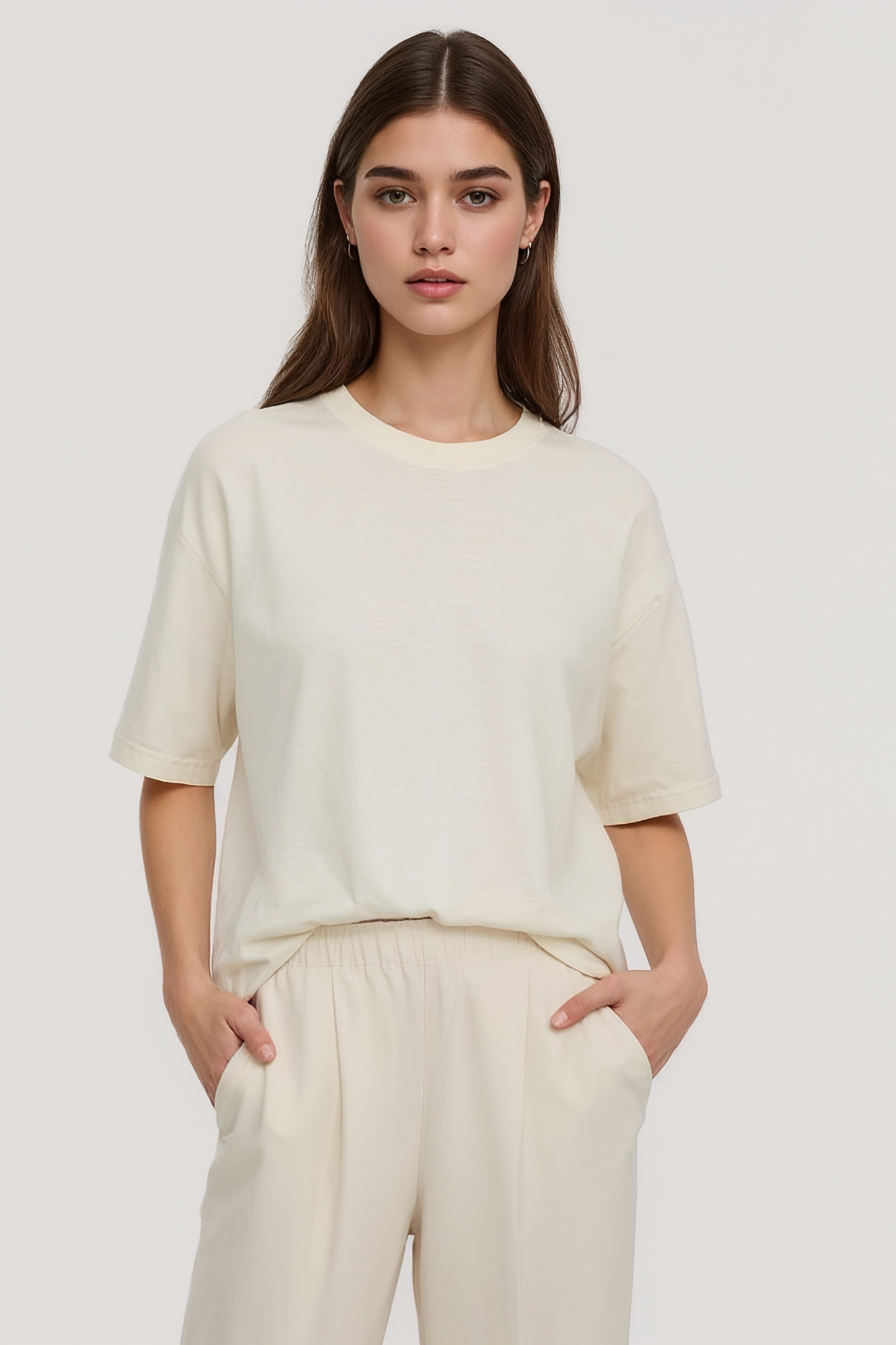 TIMELESS OVERSIZED TEE BEIGE