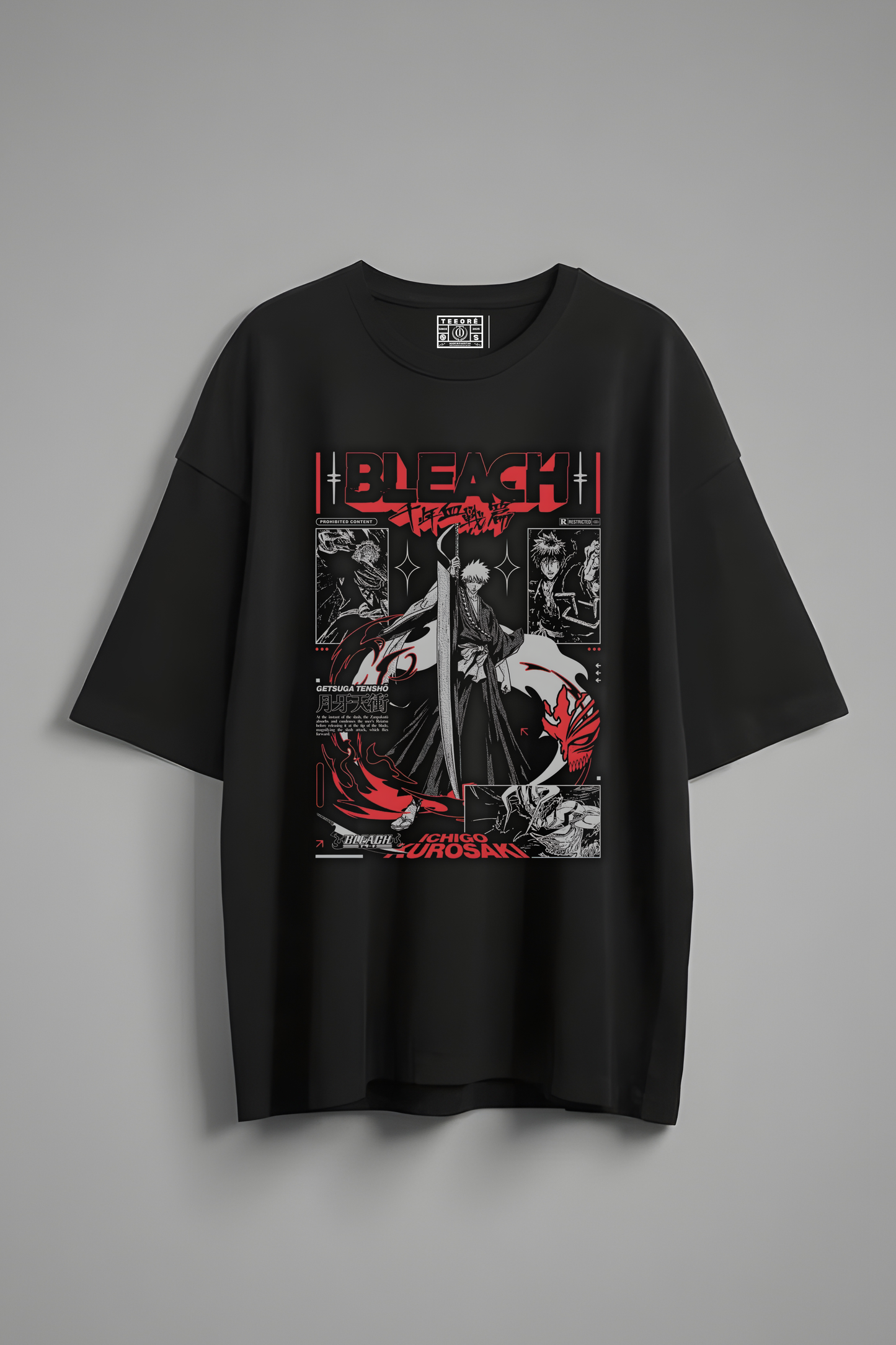 BLEACH OVERSIZED T-SHIRT BLACK