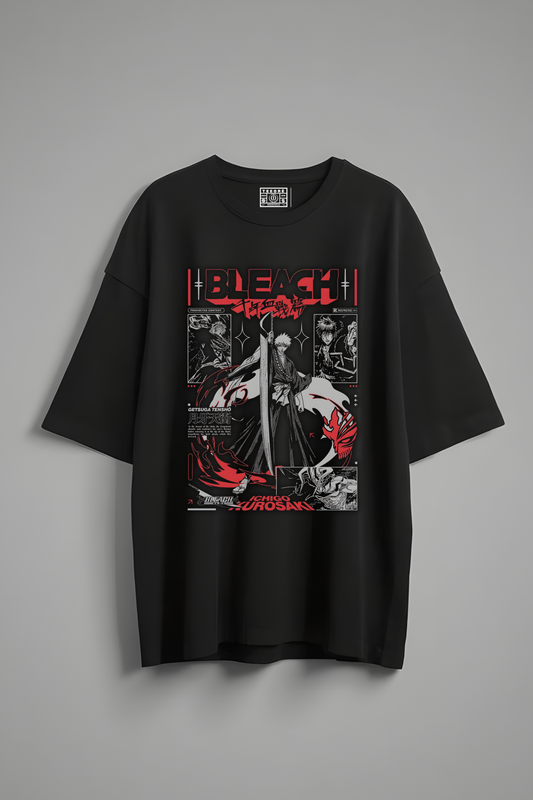 BLEACH OVERSIZED T-SHIRT BLACK