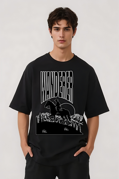 WANDERER OVERSIZED TEE BLACK