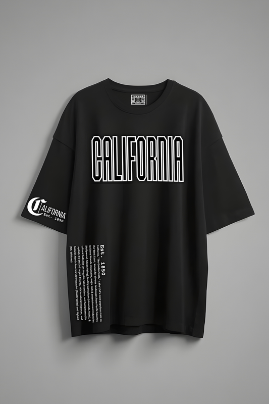 CALIFORNIA OVERSIZED T-SHIRT BLACK