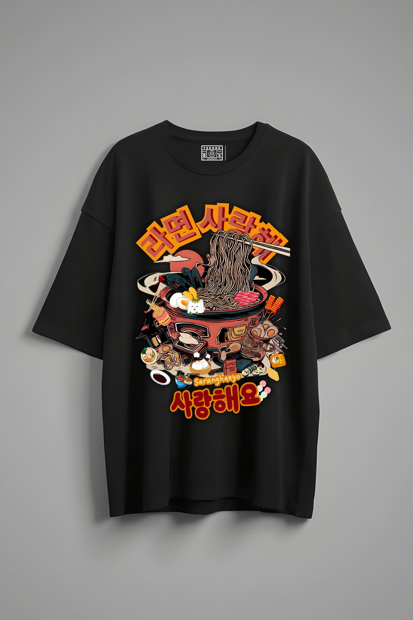 RAMEN HOTPOT OVERSIZED T-SHIRT BLACK