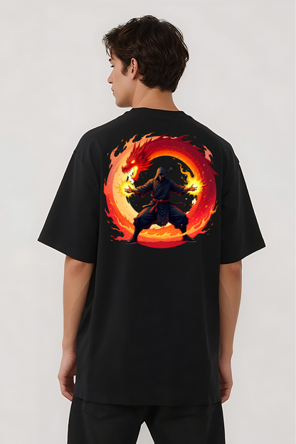 IGNITE GRAPHIC OVERSIZED TEE BLACK