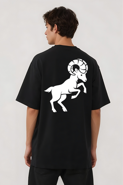 ARIES OVERSIZED TEE BLACK