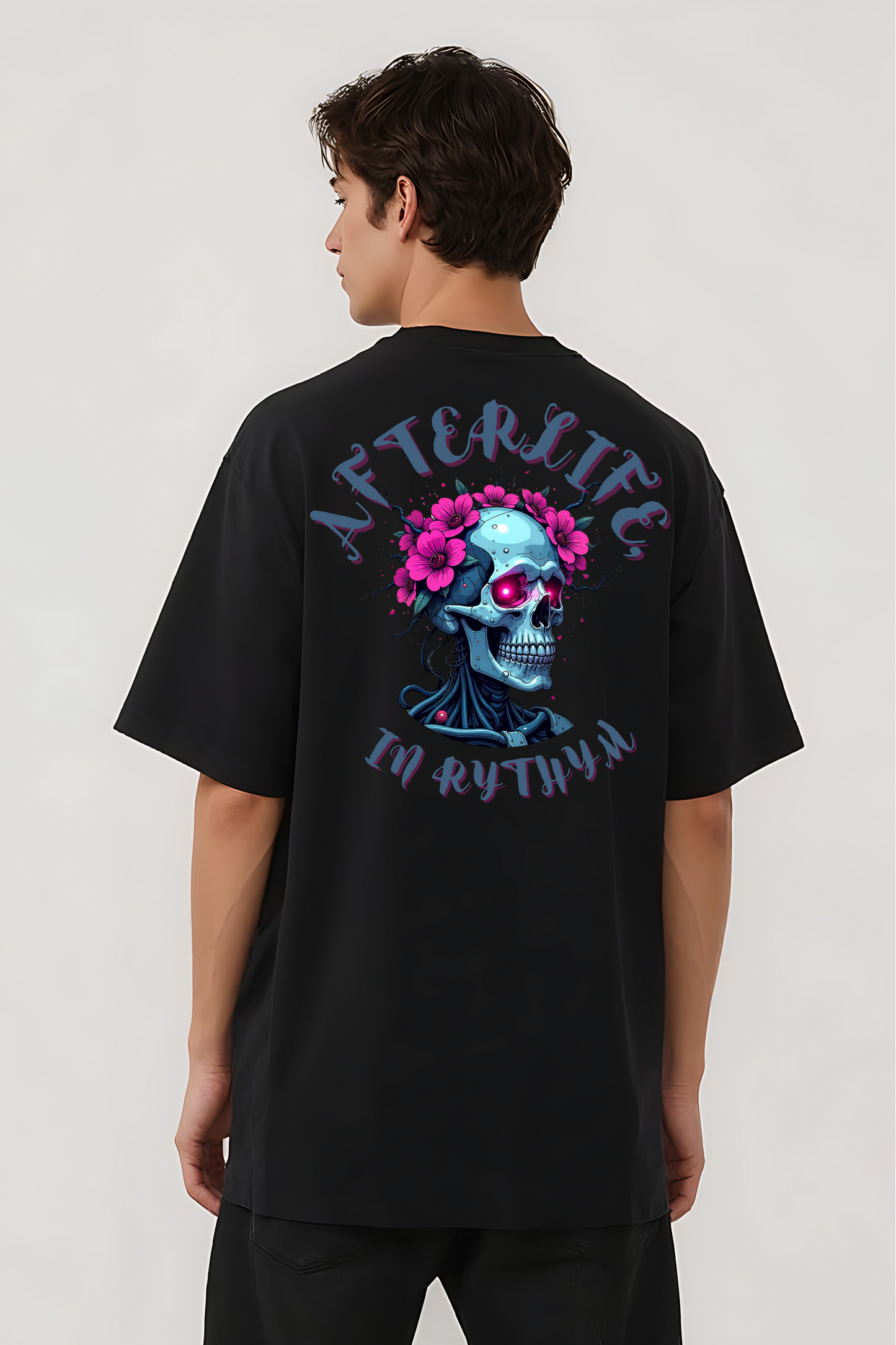 AFTERLIFE IN RYTHYM OVERSIZED TEE BLACK