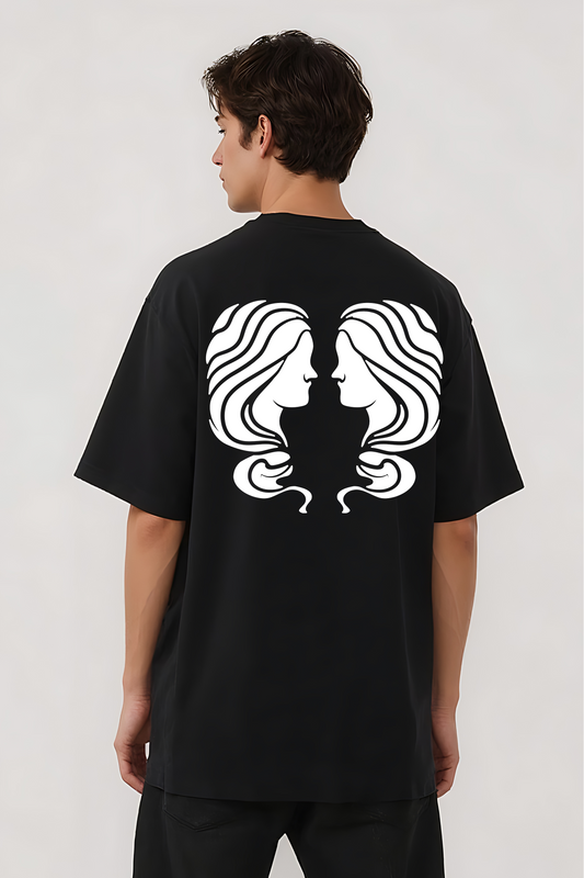 GEMINI OVERSIZED TEE BLACK