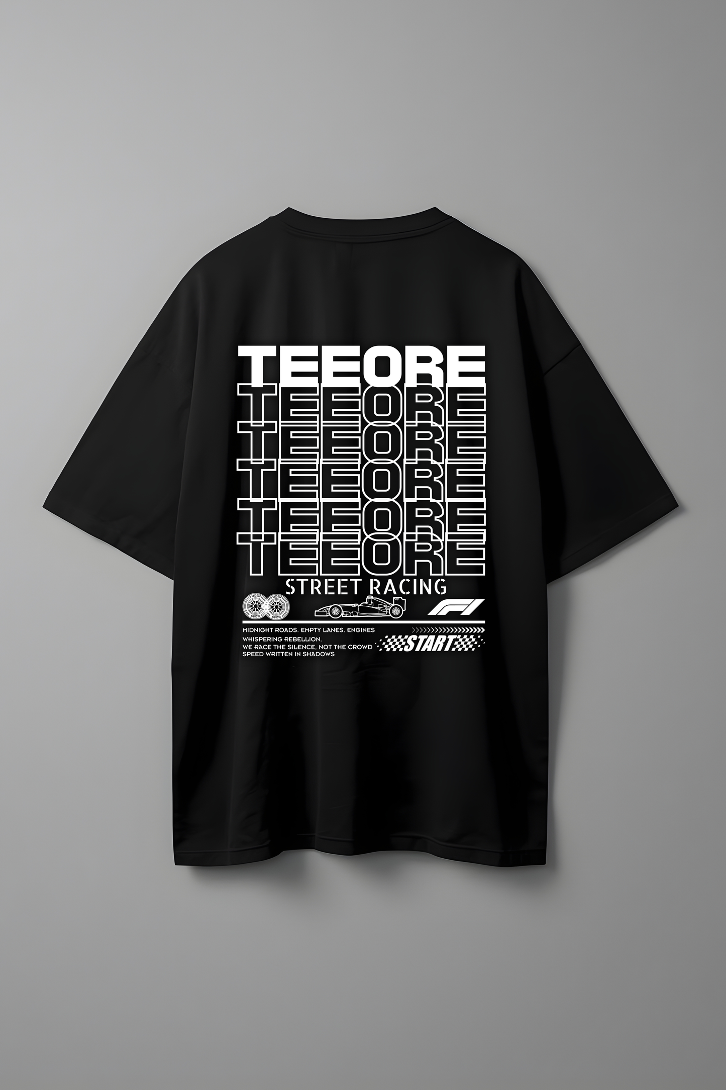 F1 OVERSIZED T-SHIRT BLACK