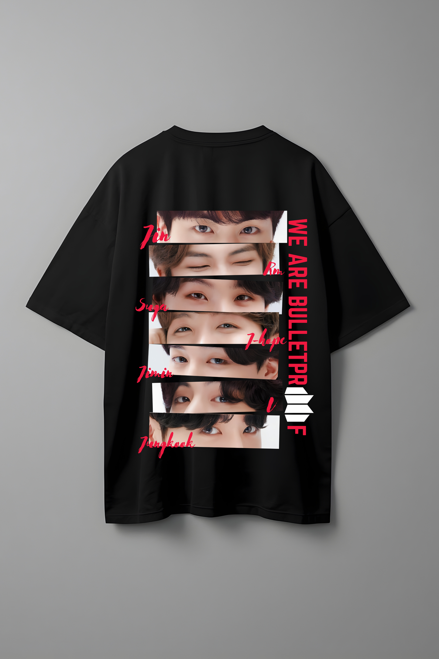 BTS BULLETPROOF OVERSIZED T-SHIRT