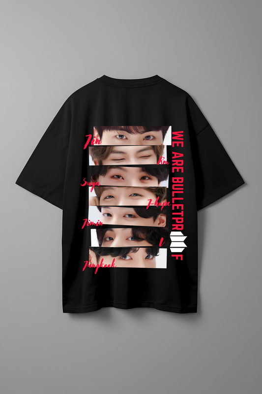 BTS BULLETPROOF OVERSIZED T-SHIRT