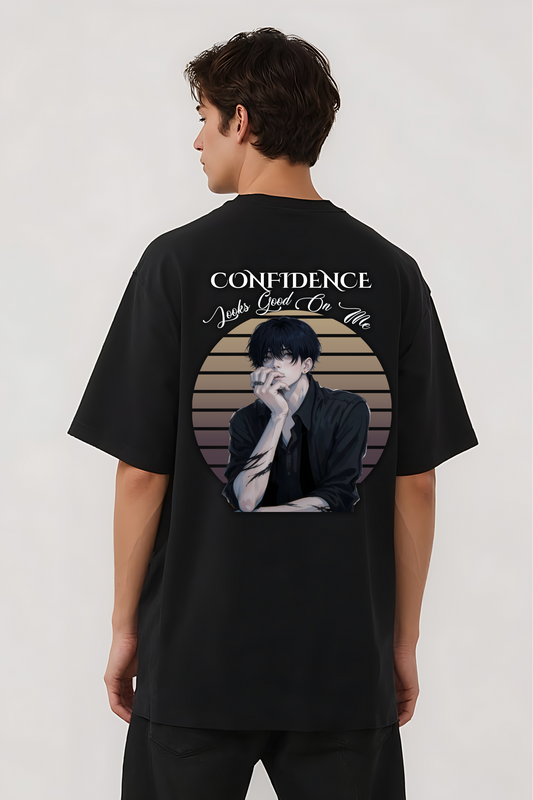 CONFIDENCE OVERSIZED TEE BLACK