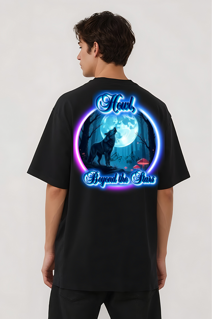 HOWL OVERSIZED TEE BLACK