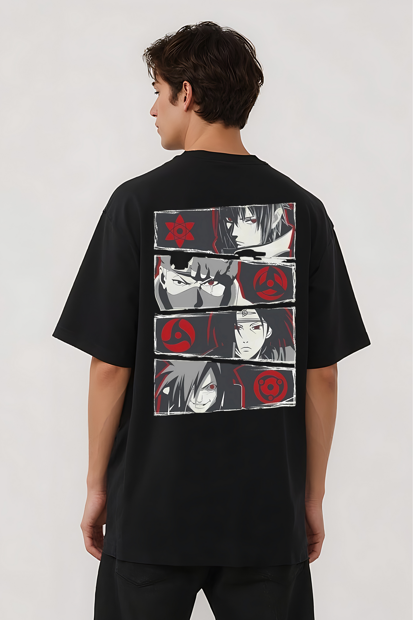 NARUTO SHANIGAN OVERSIZED TEE BLACK
