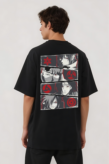 NARUTO SHANIGAN OVERSIZED TEE BLACK