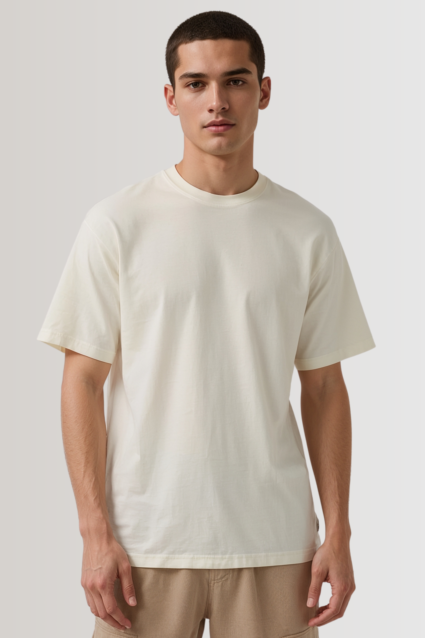 VROOM OVERSIZED TEE BEIGE