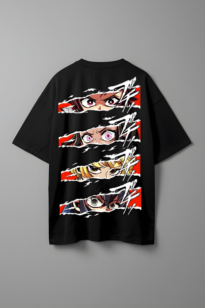 DEMON SLAYER OVERSIZED T-SHIRT BLACK