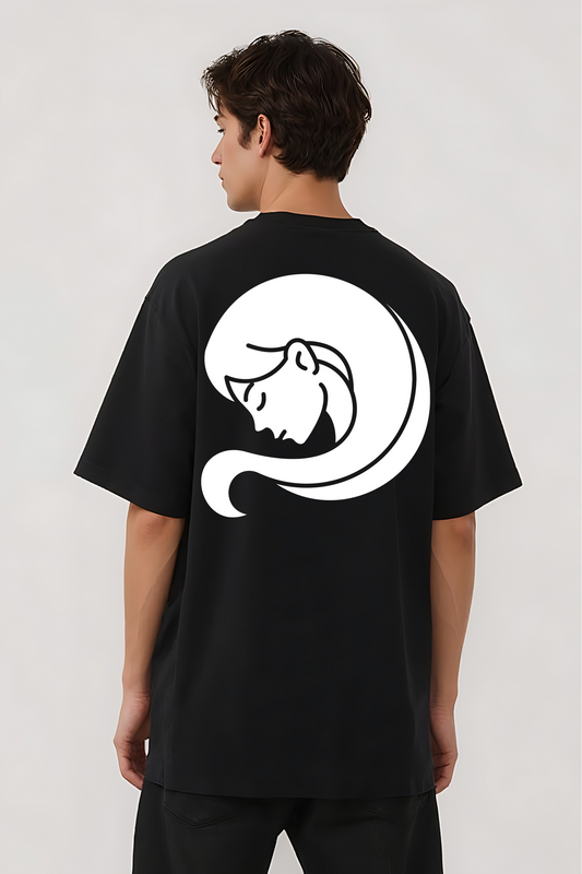 VIRGO OVERSIZED TEE BLACK