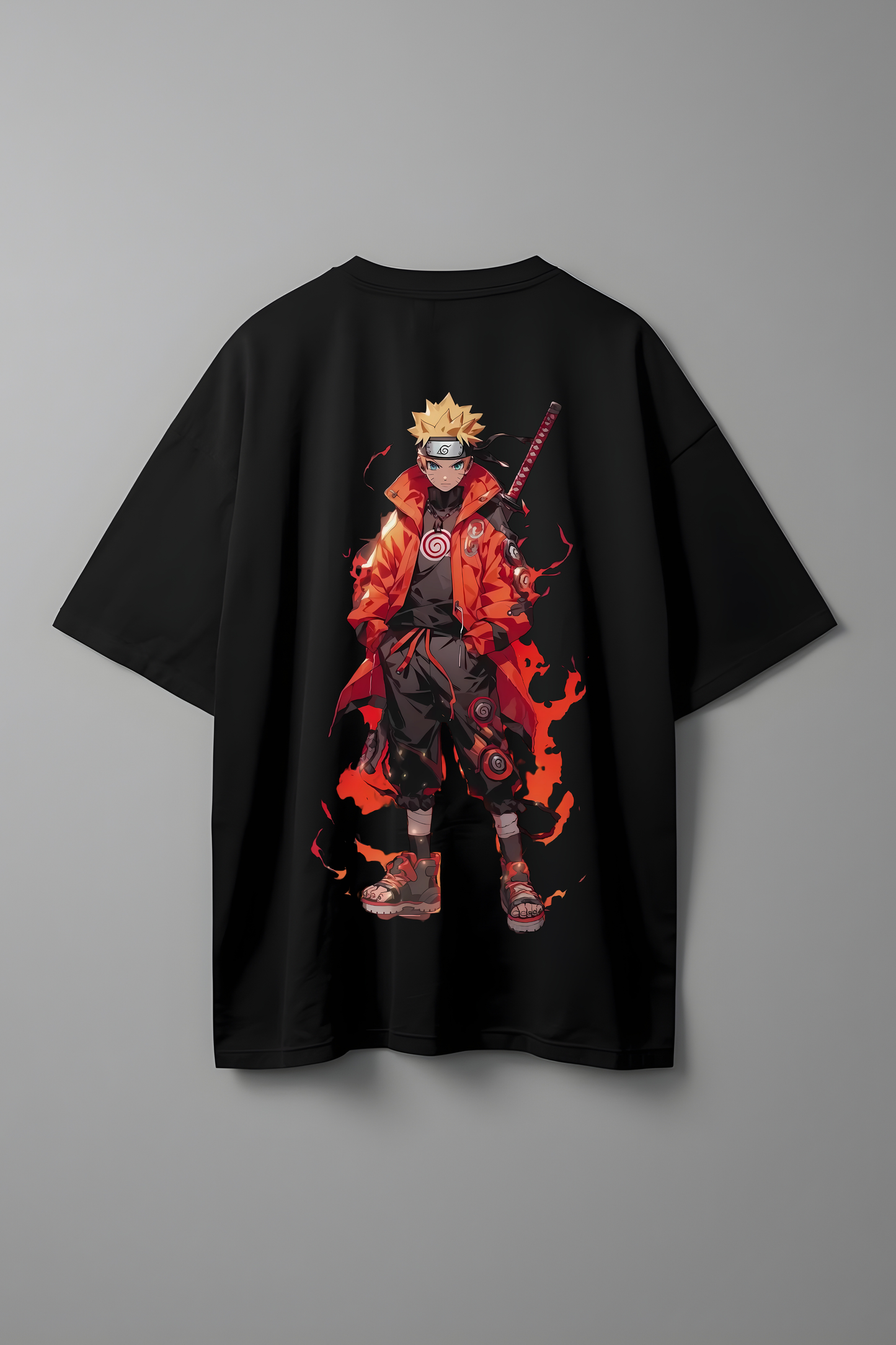 NARUTO FLAME OVERSIZED T-SHIRT
