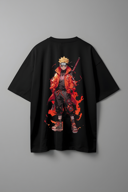 NARUTO FLAME OVERSIZED T-SHIRT