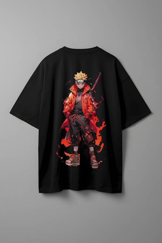 NARUTO FLAME OVERSIZED T-SHIRT
