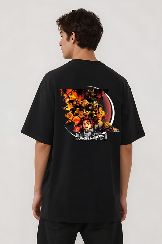 DEMON SLAYER OVERSIZED TEE BLACK