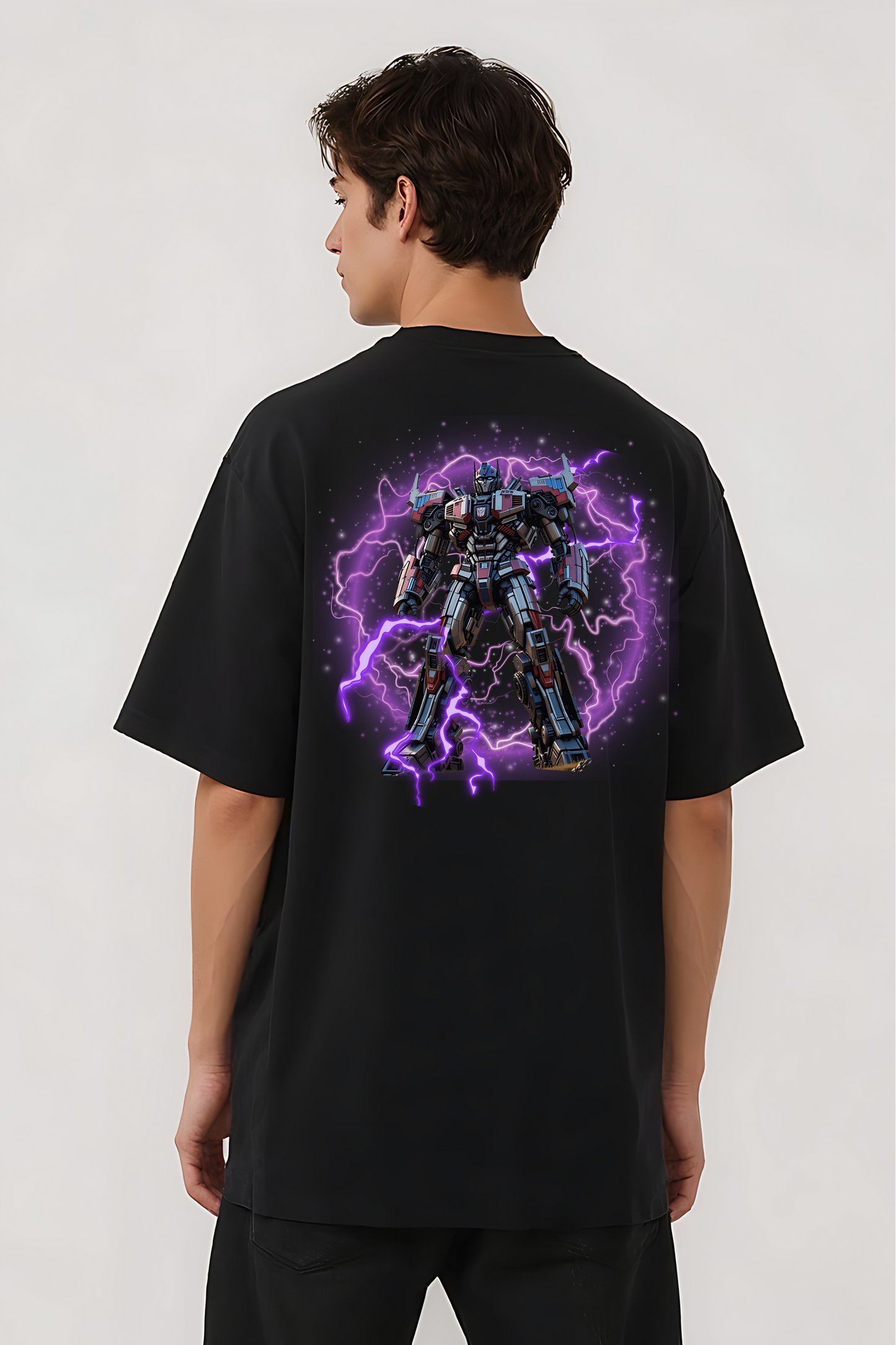 MEGATRON OVERSIZED TEE BLACK