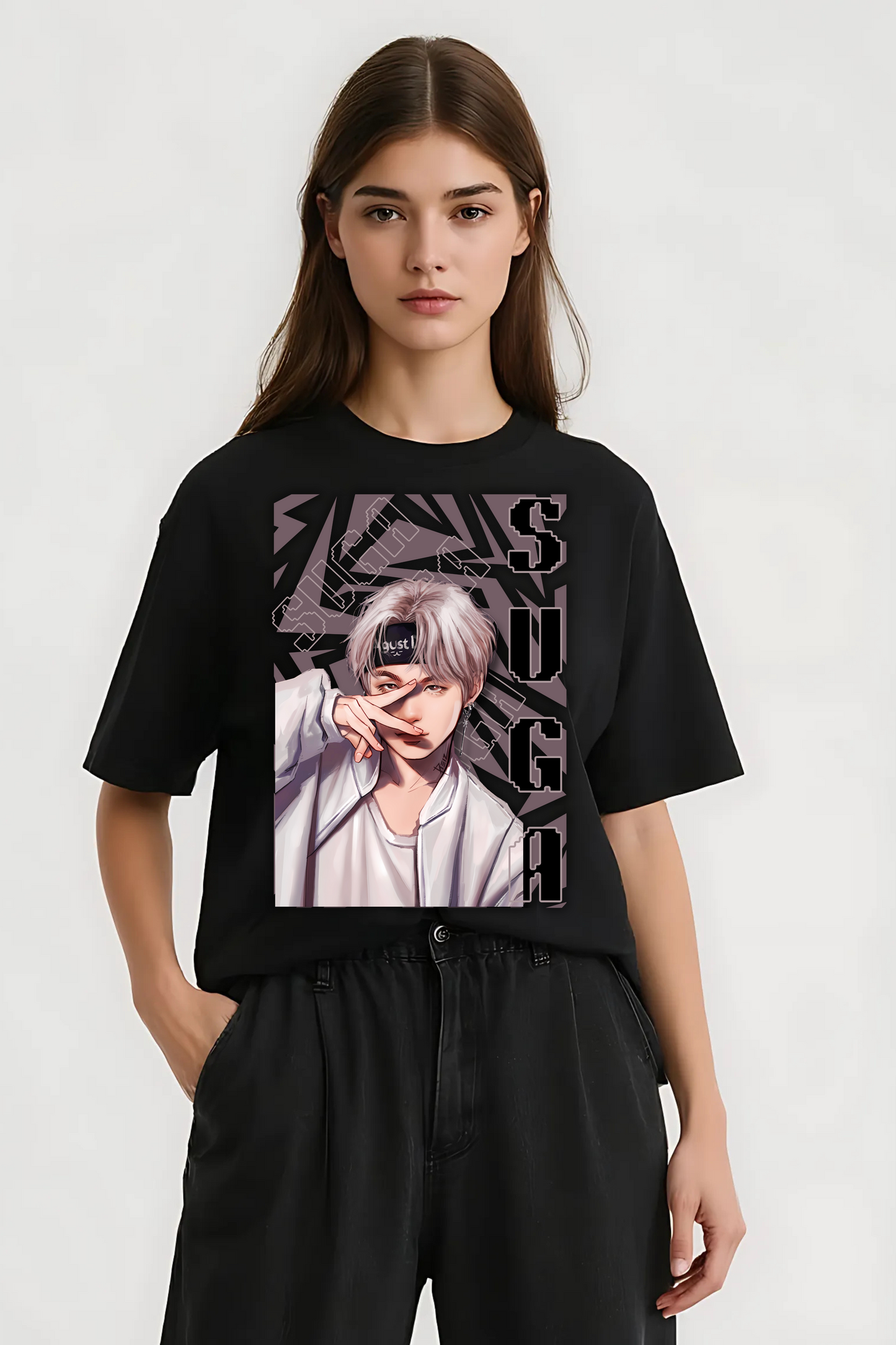 SUGA OVERSIZED TEE BLACK