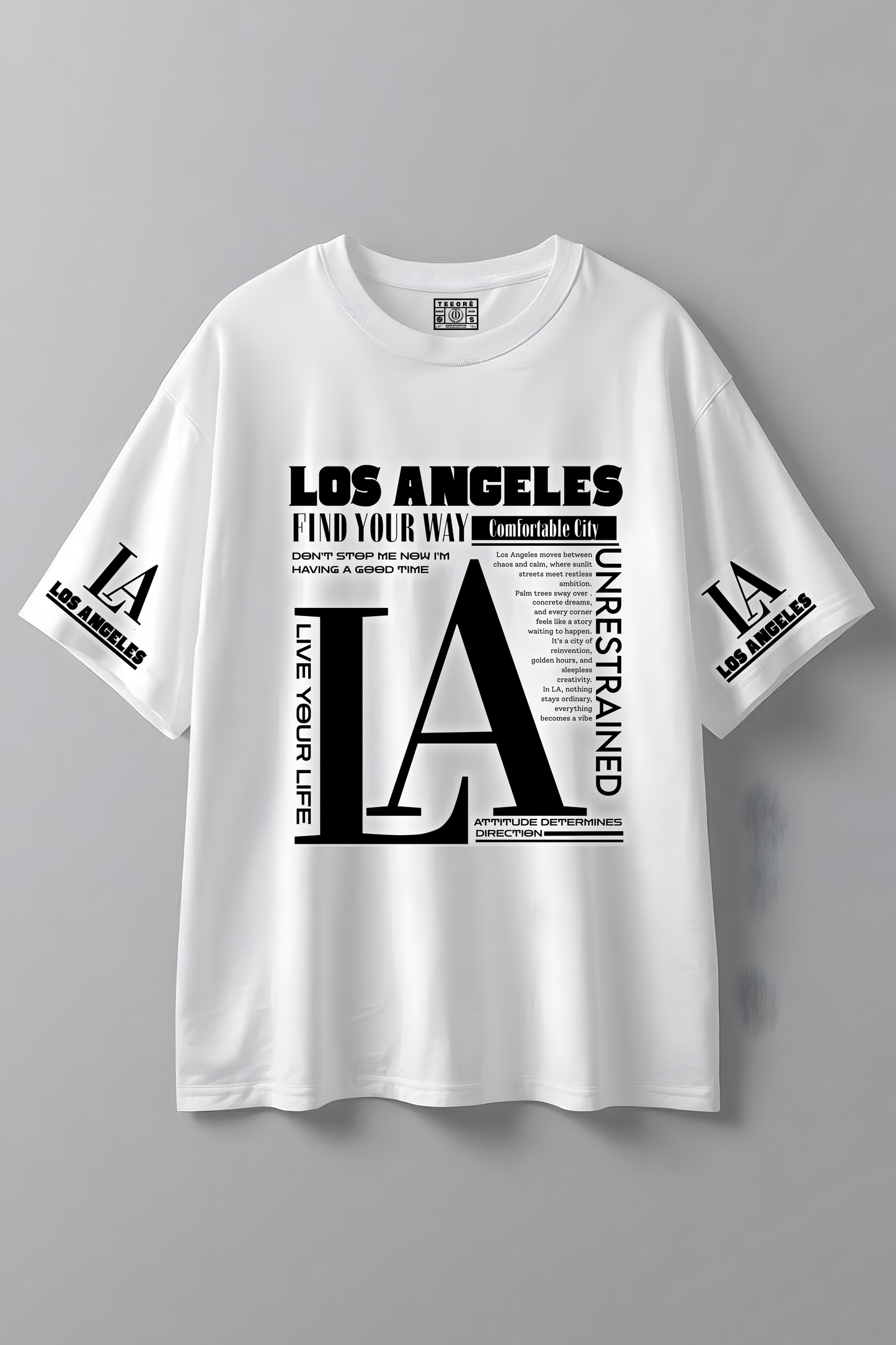 LA OVERSIZED T-SHIRT WHITE