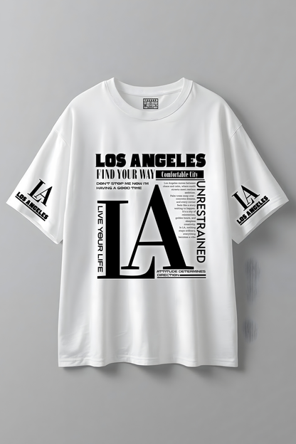 LA OVERSIZED T-SHIRT WHITE