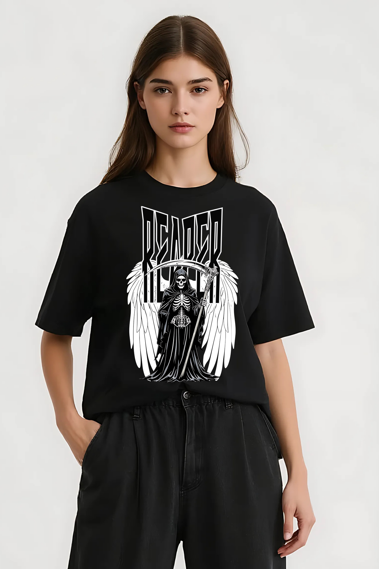 REAPER OVERSIZED TEE BLACK