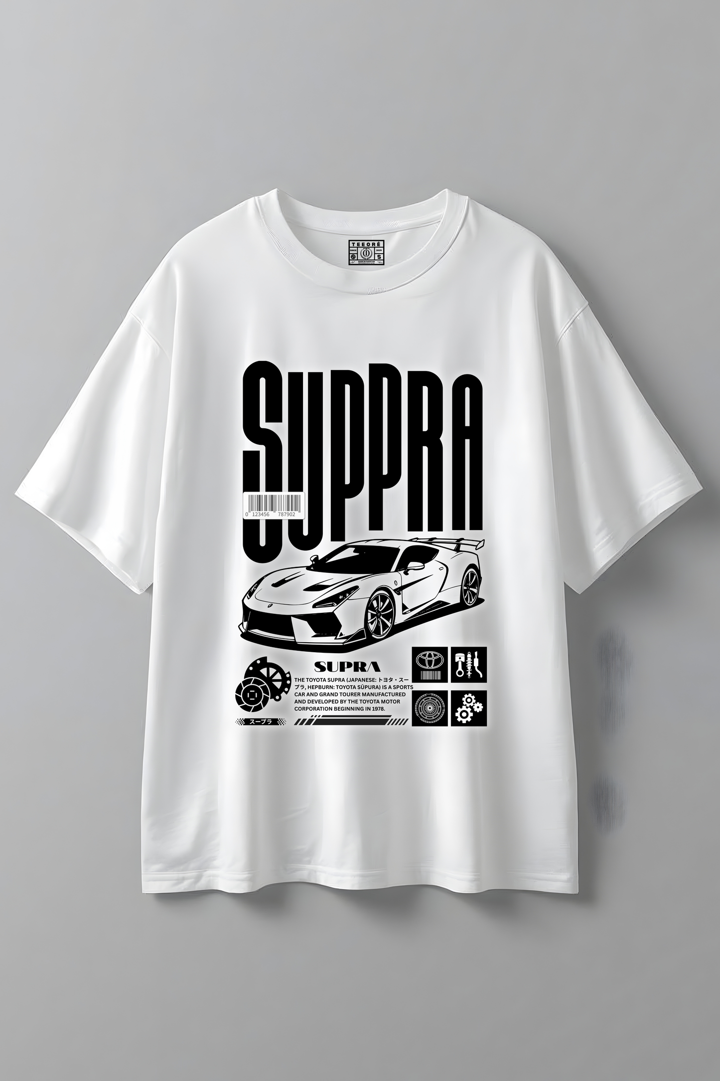SUPRA OVERSIZED T-SHIRT WHITE