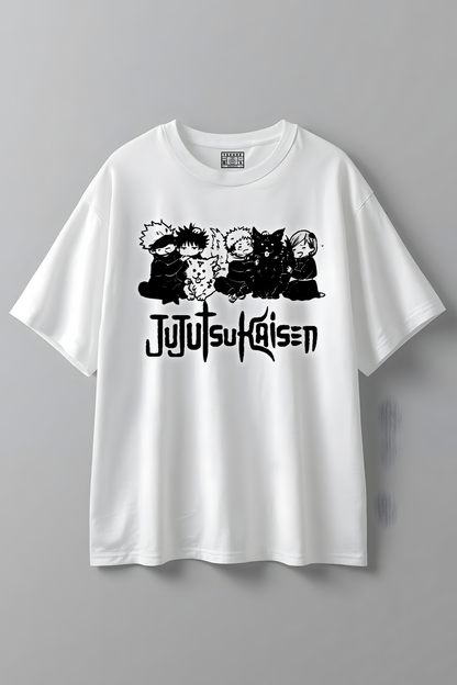 JUJUTSU KAISEN OVERSIZED T SHIRT WHITE