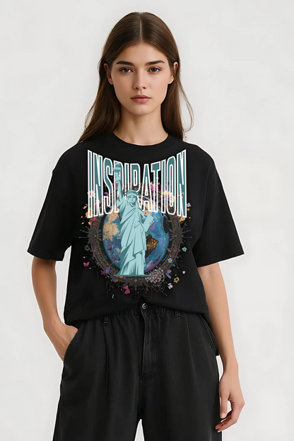 INSPIRATION OVERSIZED TEE BLACK