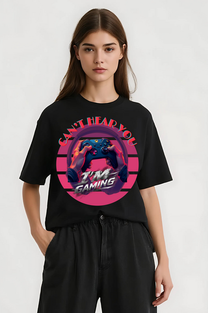 GAMING OVERSIZED TEE BLACK