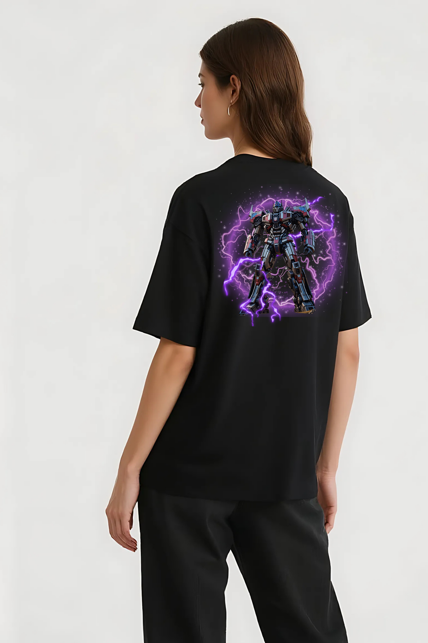 MEGATRON OVERSIZED TEE BLACK
