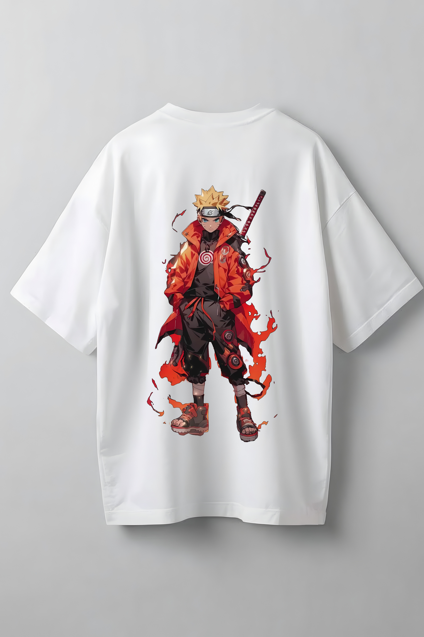 NARUTO FLAME OVERSIZED T-SHIRT