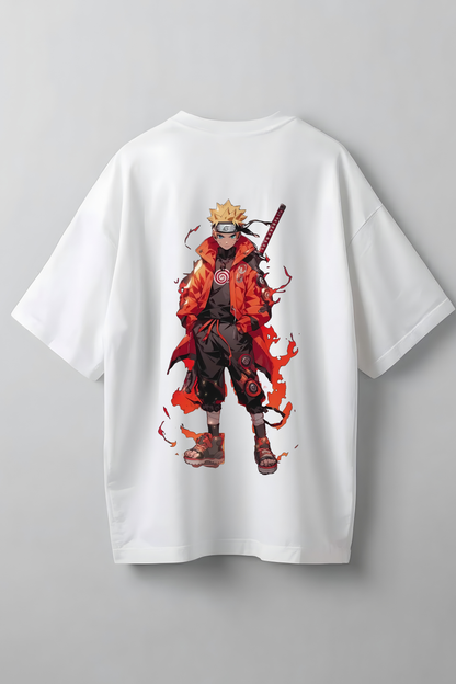 NARUTO FLAME OVERSIZED T-SHIRT