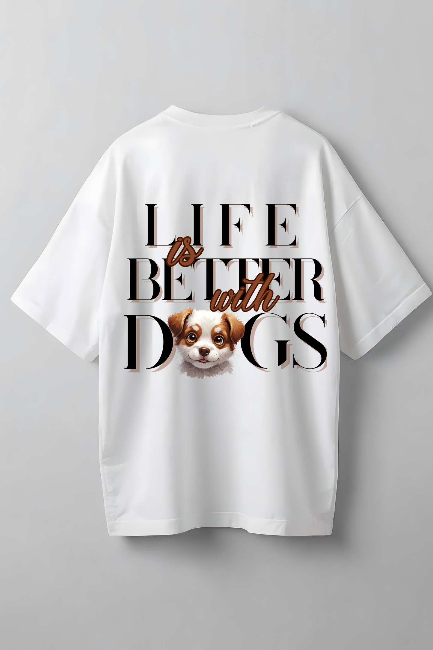 CATS AND DOGS OVERSIZED T-SHIRT