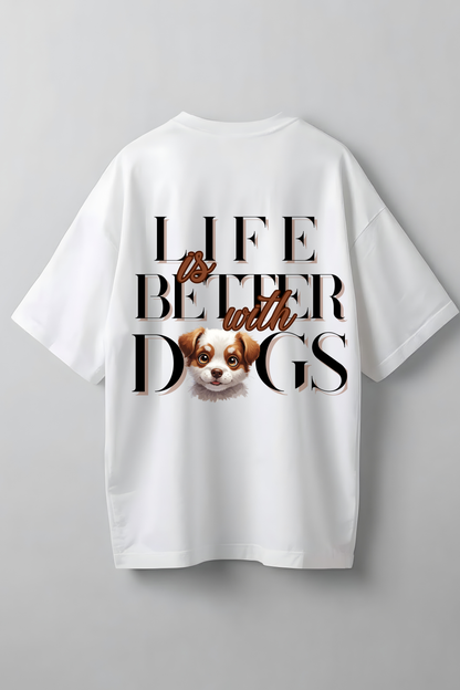 CATS AND DOGS OVERSIZED T-SHIRT