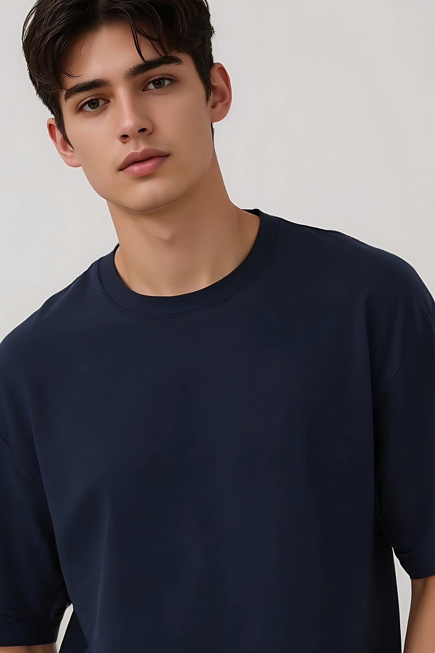 OVERSIZED TEE NAVY-BLUE