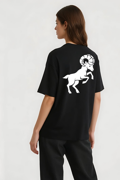 ARIES OVERSIZED TEE BLACK