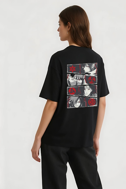 NARUTO SHANIGAN OVERSIZED TEE BLACK