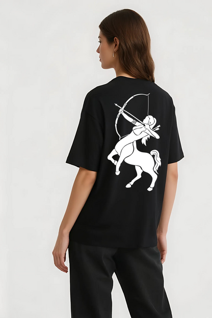 SAGITTARIUS OVERSIZED TEE BLACK